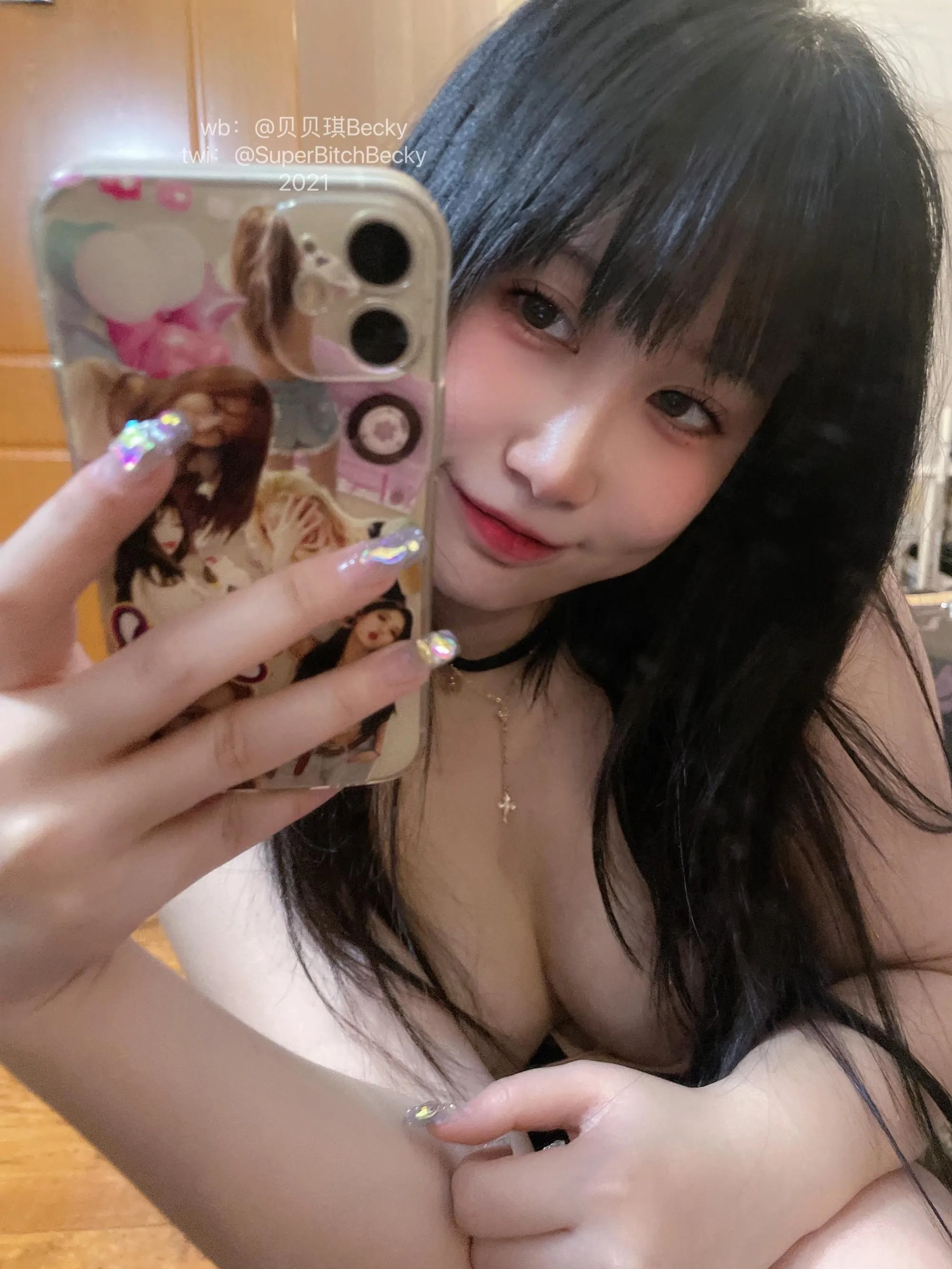 贝贝琪Becky – NO.019 对镜黑发辣妹 [105P]插图8